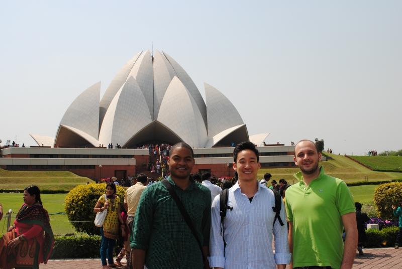 The students also visited Delhi's Lotus Temple. 