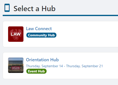 Orientation Hub