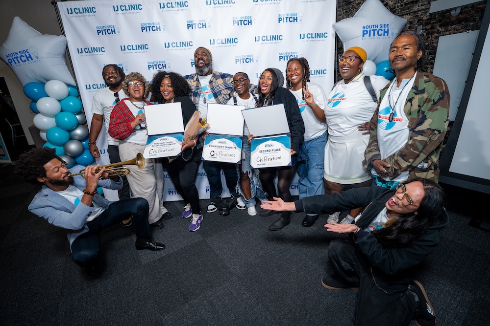 Finalists with certificates announcing their awards