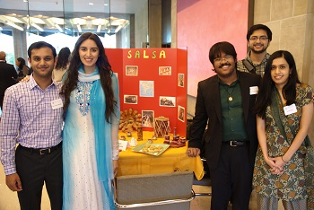 The South Asian Law Students Association table at an event