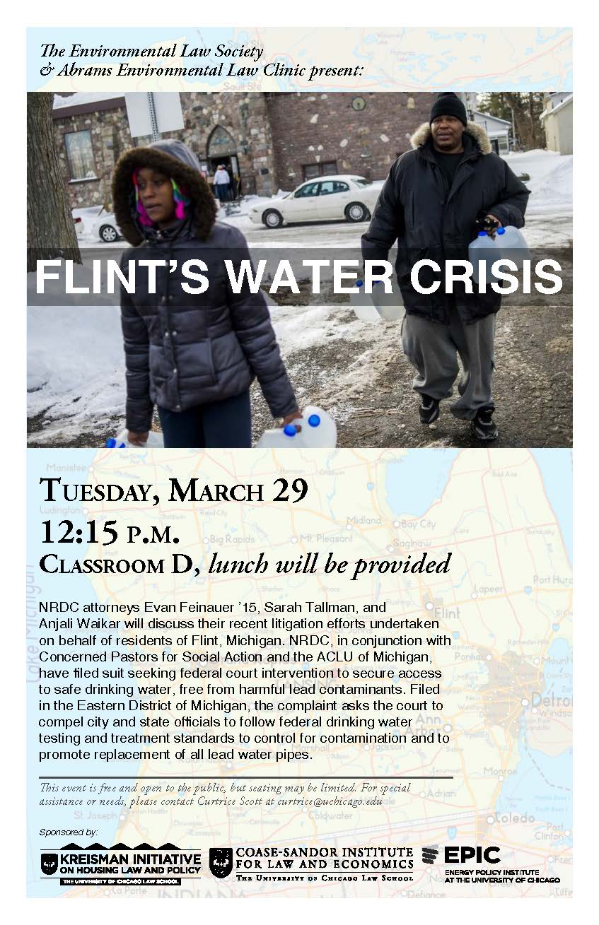 Flint's Water Crisis University of Chicago Law School