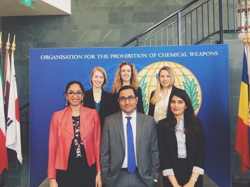 Later in the week, they visited the Organization for the Prohibition of Chemical Weapons (OPCW).
