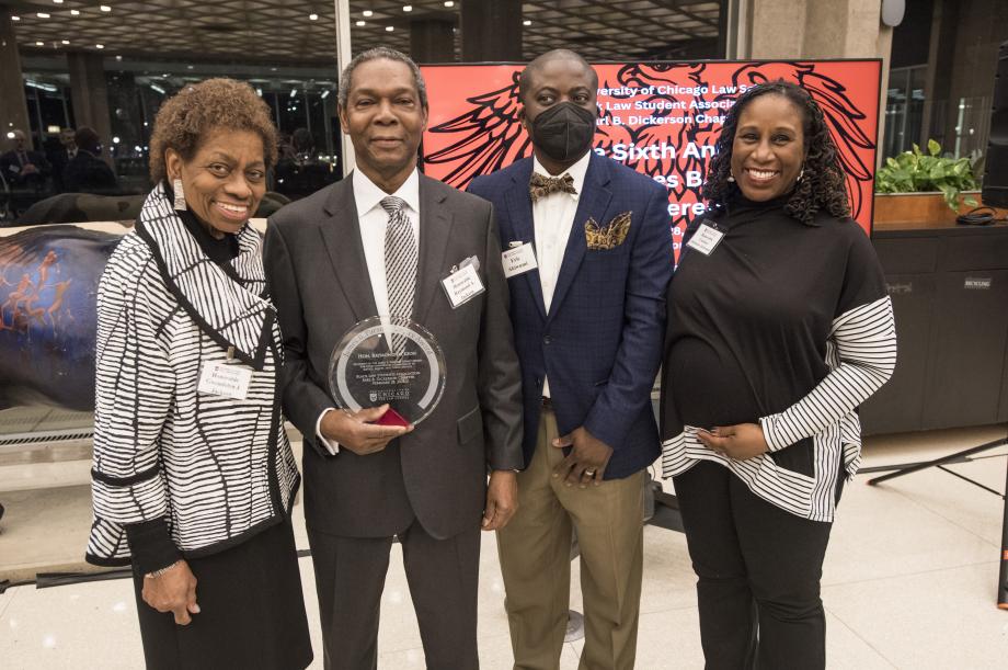 Judge Jackson and his family pose for the camera