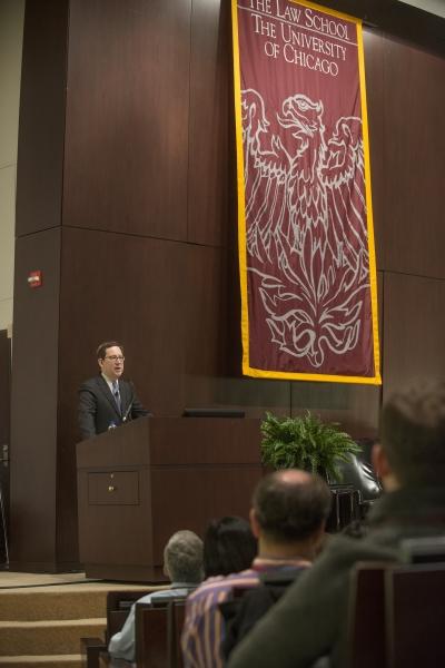 Dean Michael Schill talked about his priorities and the state of the school. Dean Michael Schill talked about his priorities and the state of the school.
