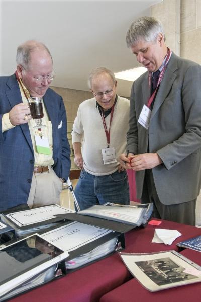 Committee members helped identify their classmates in old photographs. Committee members helped identify their classmates in old photographs.