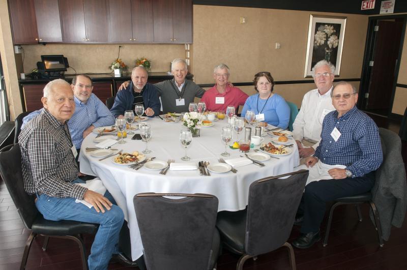 Alumni gather for brunch at the Signature Room on the 95th floor of the Hancock 