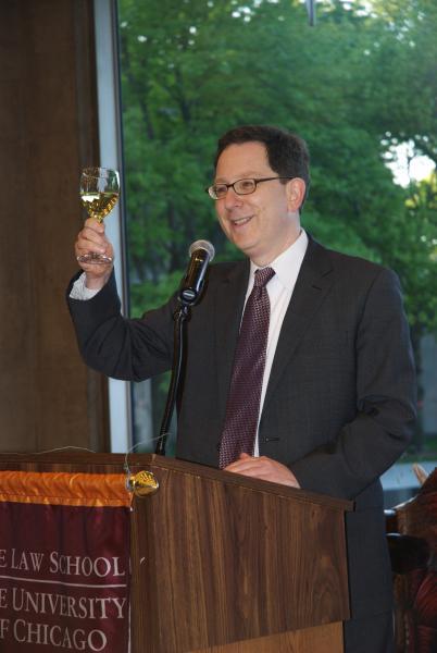 Dean Mike Schill toasts the Class of 2012. 