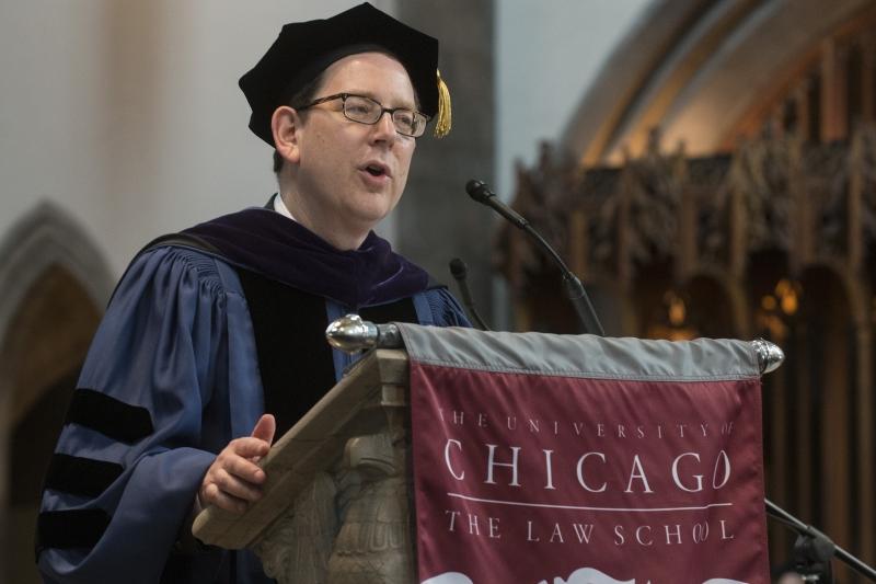 Dean Schill addresses the Class of 2015. Dean Schill addresses the Class of 2015.