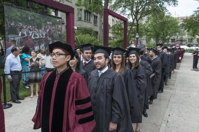 Members of the Class of 2015 process into the University Convocation. Members of the Class of 2015 process into the University Convocation.