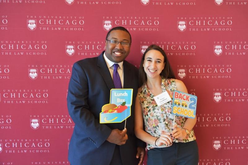 Ken Thomas and Grace Goodblatt, both '16, joined the fun.