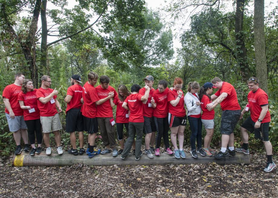 The Class of 2018 was the second to participate in the Kapnick Leadership Development Initiative, which included a day of team-building activities on a ropes course west of Chicago. The Class of 2018 was the second to participate in the Kapnick Leadership Development Initiative, which included a day of team-building activities on a ropes course west of Chicago.