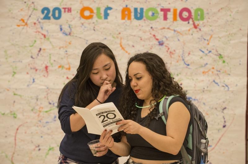 Students spend a great deal of time perusing the Auction program and planning their strategies. 