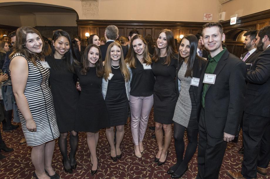 In February, the students marked their midway point at the Law School with a longstanding 2L tradition: the Midway Dinner. The event featured a speech delivered by Professor Adam Chilton. In February, the students marked their midway point at the Law School with a longstanding 2L tradition: the Midway Dinner. The event featured a speech delivered by Professor Adam Chilton.