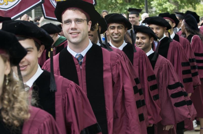 The ceremony began on the Main Quadrangle during the University's 530th Convocation.