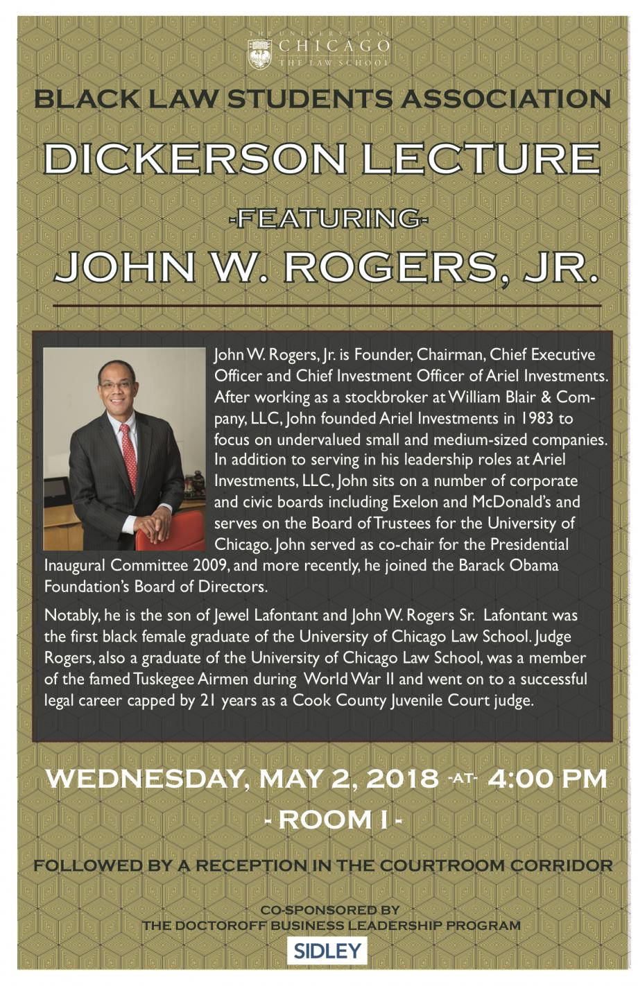 Dickerson Lecture