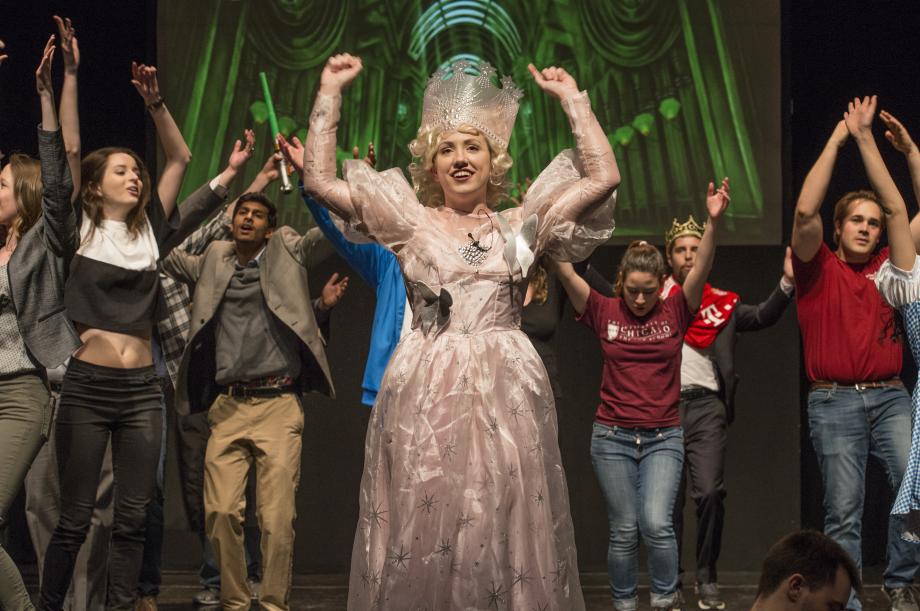 The Good Witch of the Left celebrates when Dorothy decides to stay at the University of Chicago instead of leaving to teach at Berkeley. The Good Witch of the Left celebrates when Dorothy decides to stay at the University of Chicago instead of leaving to teach at Berkeley.