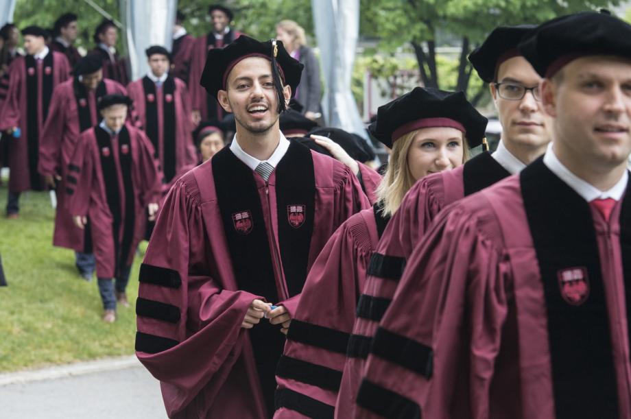 The Class of 2018 processed to the Law School's Diploma and Hooding ceremony after Convocation.