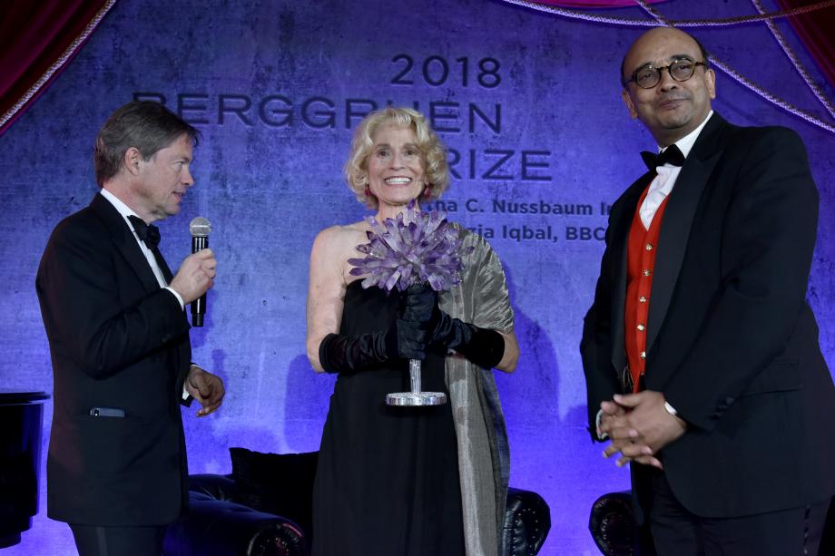 Martha Nussbaum, center, at the Berggruen Prize ceremony