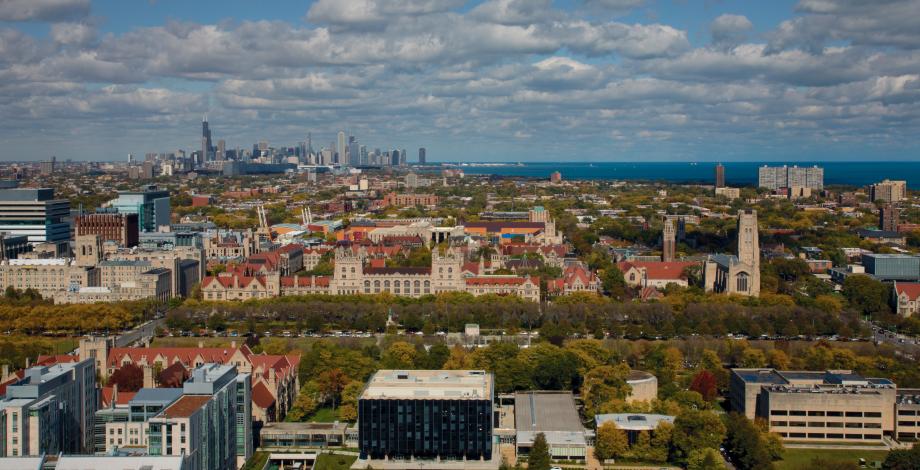 Aerial view of campus