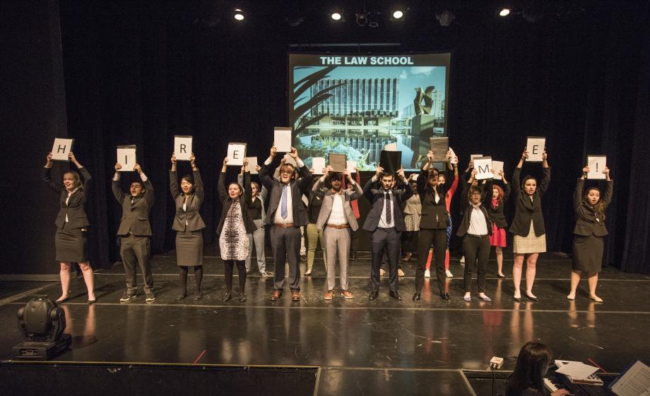 This year's Law School Musical, "UChicago Law School Avengers: Indemnity War," told the story of a villain named Saul Levmos who was trying to eradicate litigation at the Law School.