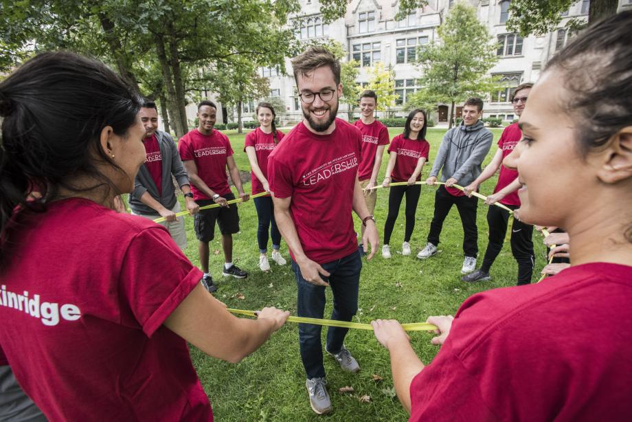 During the Kapnick Leadership Development Initiative portion of Orientation, students participated in a series of modules teaching leadership and interpersonal skills.