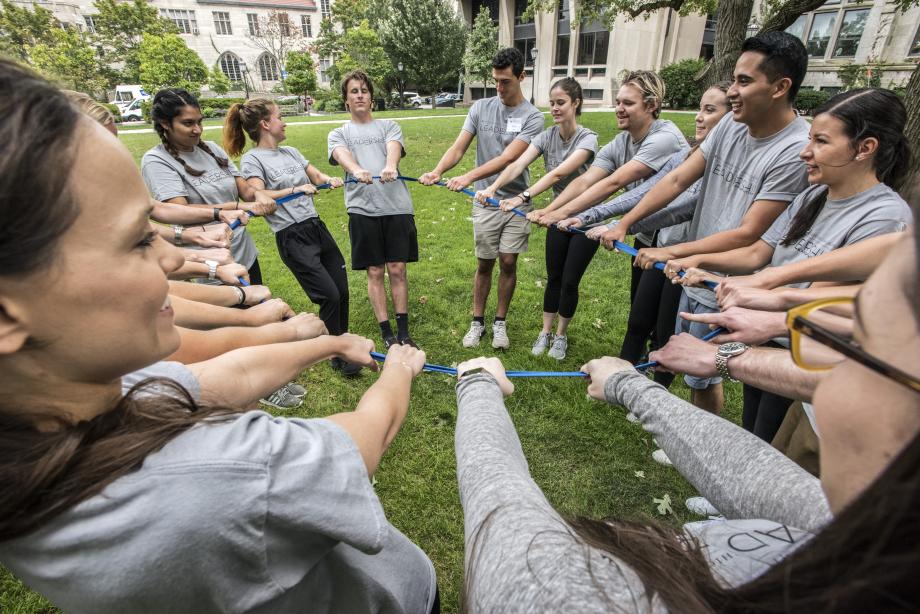 The Kapnick sessions, which were held this year on UChicago's Main Quad, included a challenge course, improv, and sessions on public speaking and dealing with interpersonal conflict.
