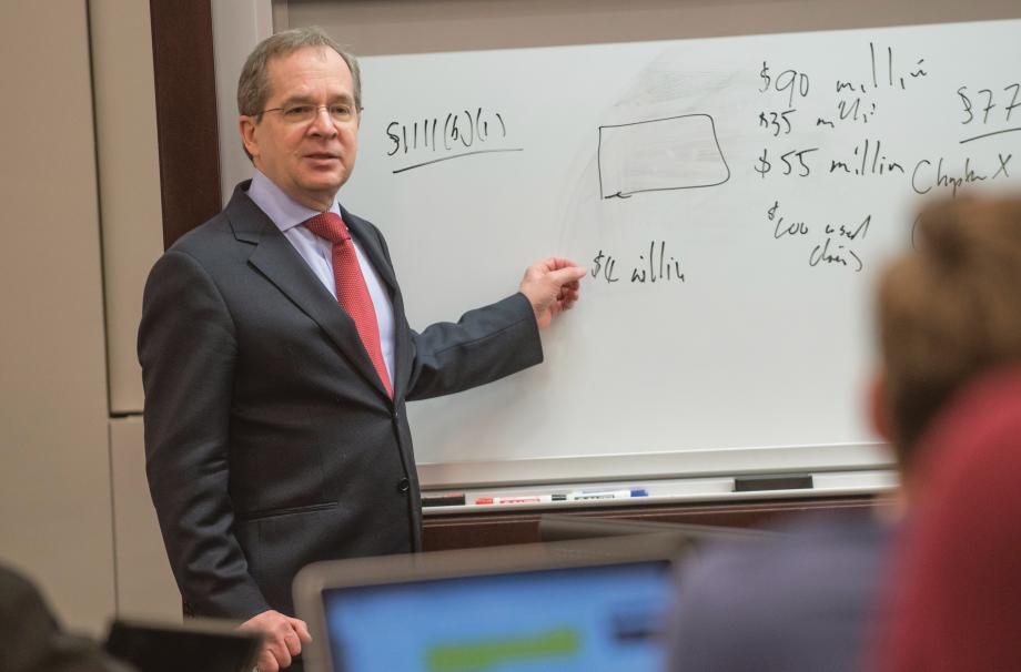 Douglas Baird at the whiteboard