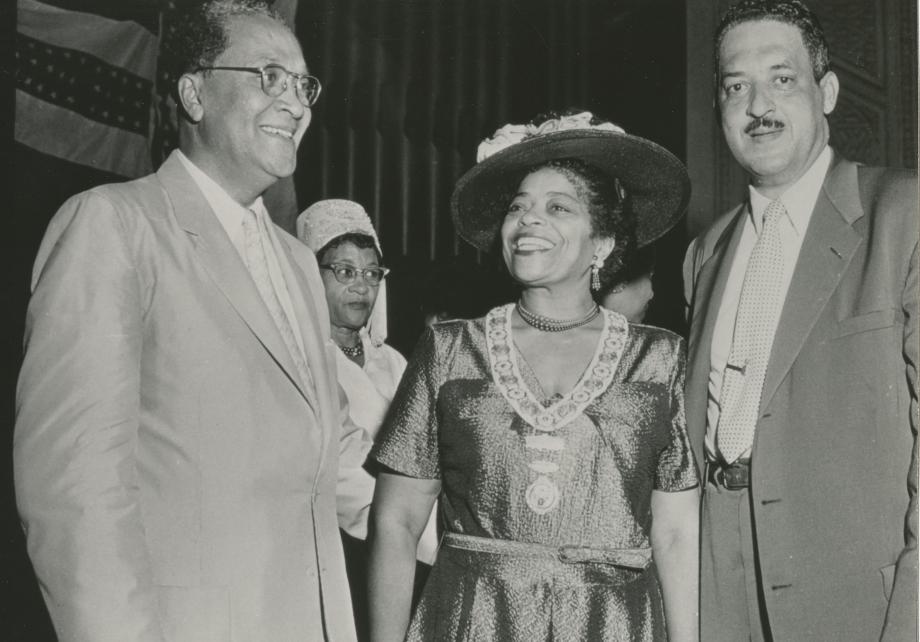 Dickerson with Thurgood Marshall