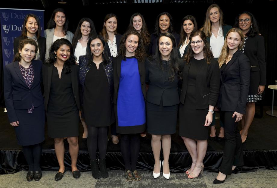Emily Vernon, '20, (back row, fourth from left) with editors of other law reviews at a conference in Washington, DC, earlier this year.
