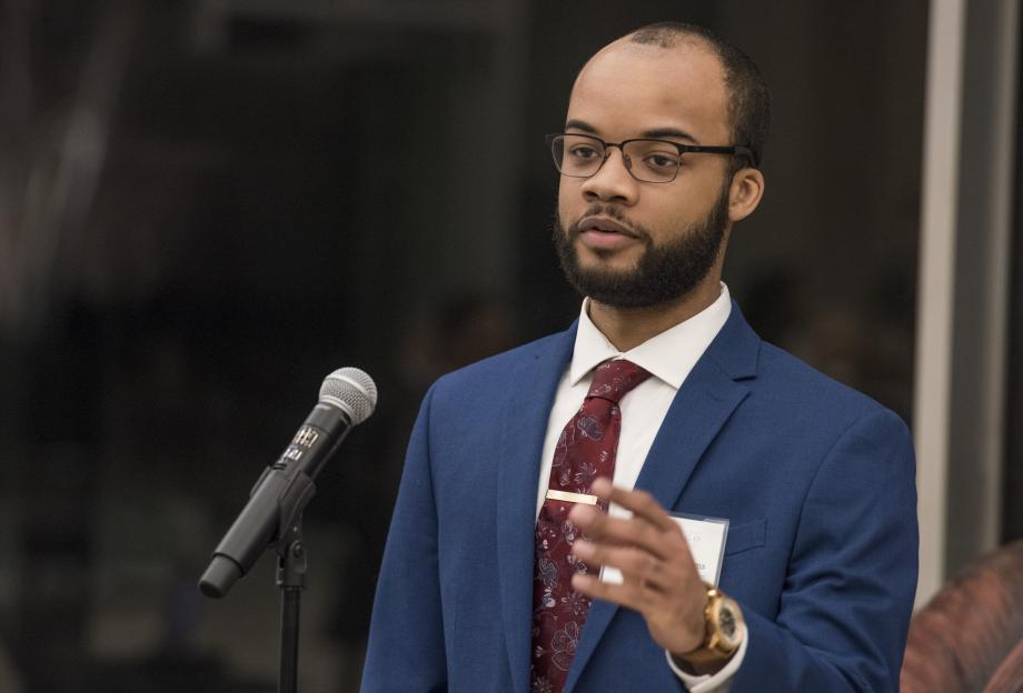 Petty-Williams discussed BLSA's achievements in the past year, including volunteer efforts and events like the Parsons Dinner.