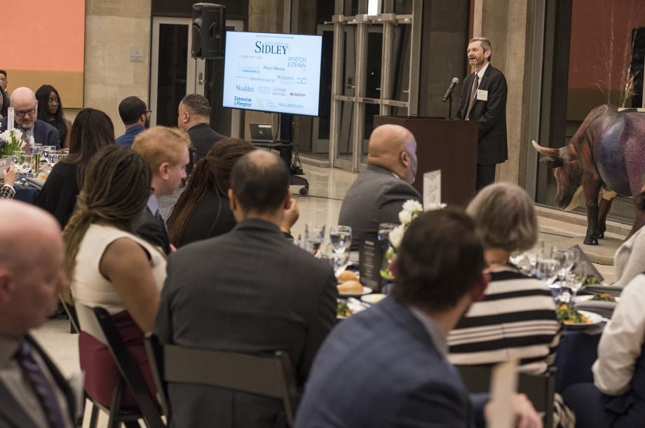 Dean Thomas J. Miles welcomed attendees to the event.