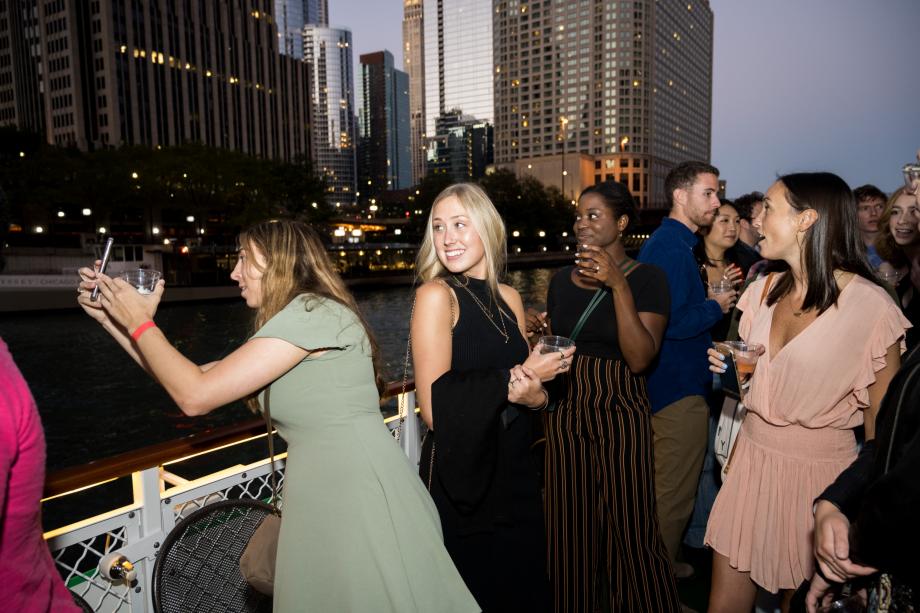 Students also enjoyed a boat cruise on the Chicago River. 