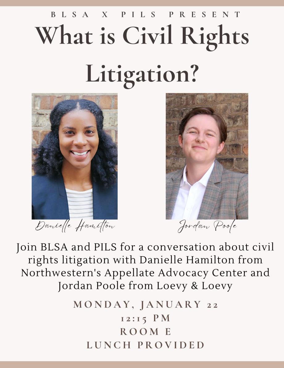 BLSA x PILS: What is Civil Rights Litigation?