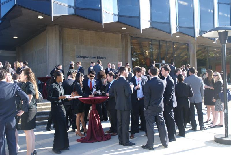 Students enjoyed time by the reflecting pool before dinner was served. Students enjoyed time by the reflecting pool before dinner was served.
