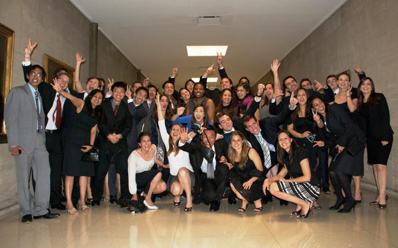 The LLM Class of 2009 celebrated their accomplishments at the Graduating Students Dinner in the spring. LLM Class of 2009