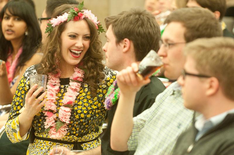 Students didn't need to be told twice to get into the tropical spirit. Students didn't need to be told twice to get into the tropical spirit.