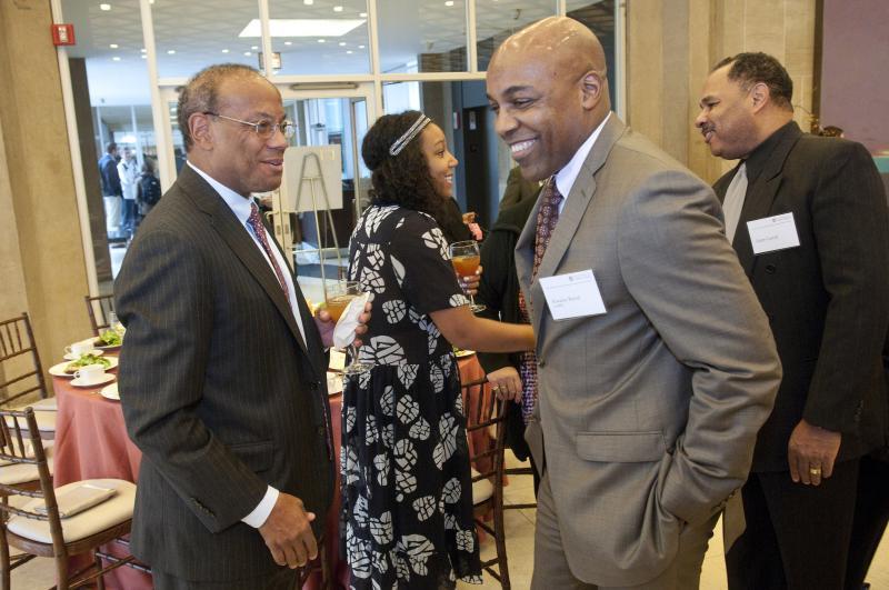 John W. Rogers Jr. with State Senator Kwame Raoul. 