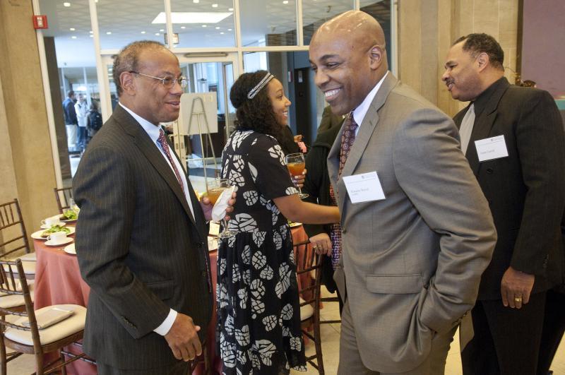 John W. Rogers Jr. with State Senator Kwame Raoul. 