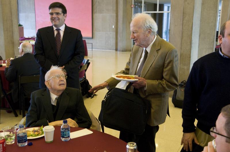 Guillermo Cabieses,Ronald Coase and Gary Becker 