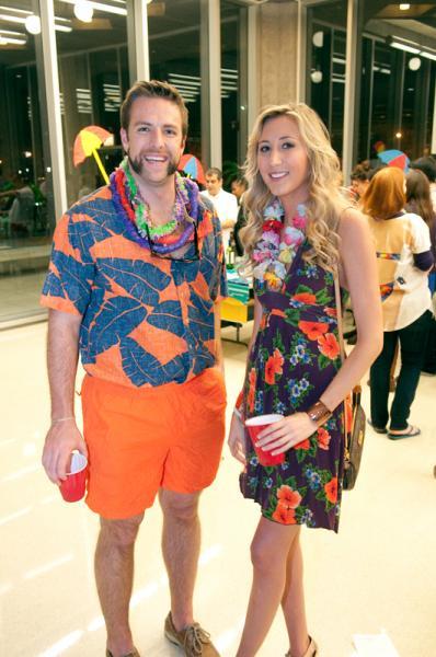 The students wore everything from Hawaiian shirts to flip-flops to sundresses.