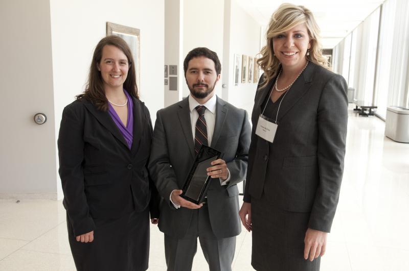 1st Place Team Laura Morgan and Keren McElvy, University of Alabama, with their coach.