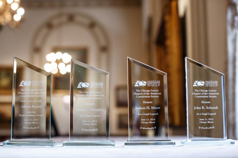 The awards given to Siegler and the Legal Legends. 