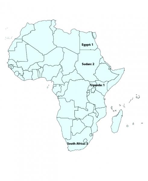 map of Africa