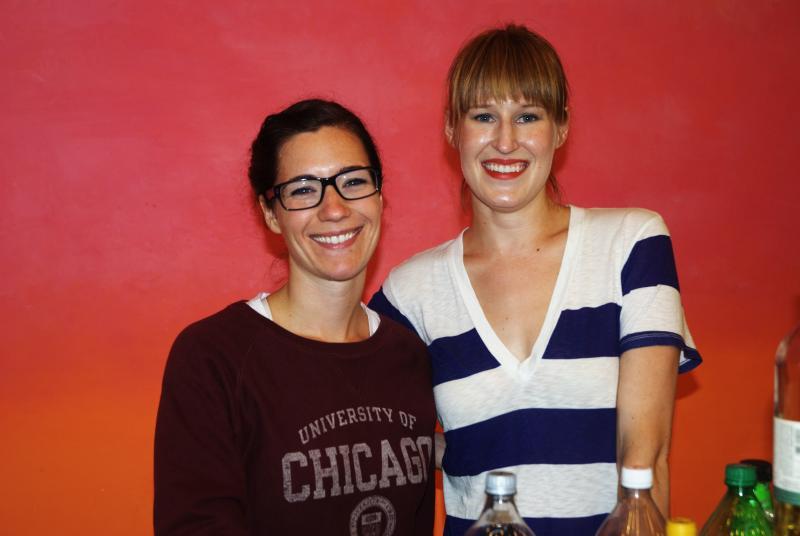 Two students served as bartenders. Two students served as bartenders.