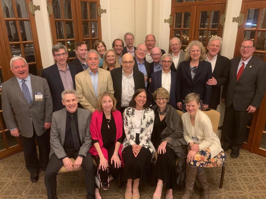 Members of the Class of 1984 pose for a photo.