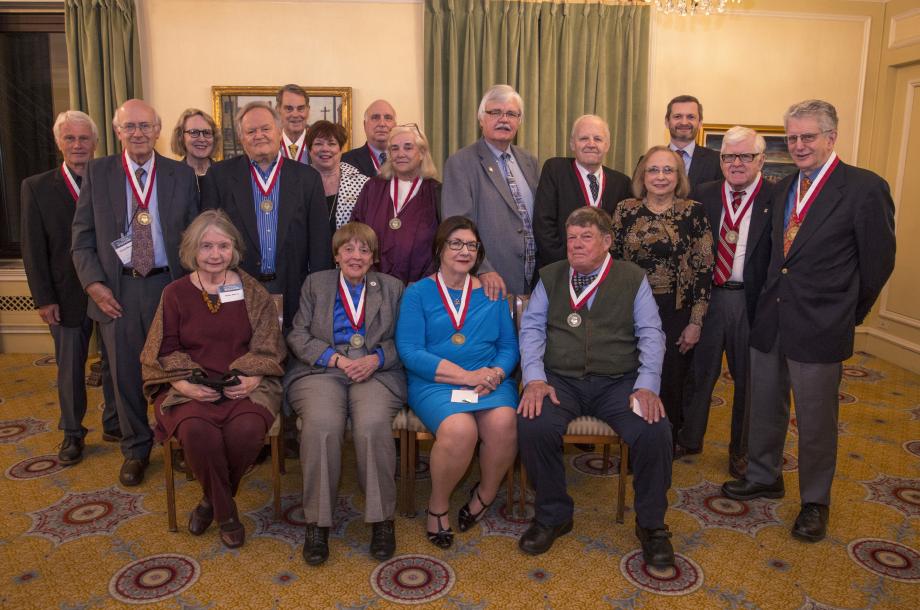 The Class of 1968 posed for a group photo after their 50th Reunion class dinner. The Class of 1968 posed for a group photo after their 50th Reunion class dinner.