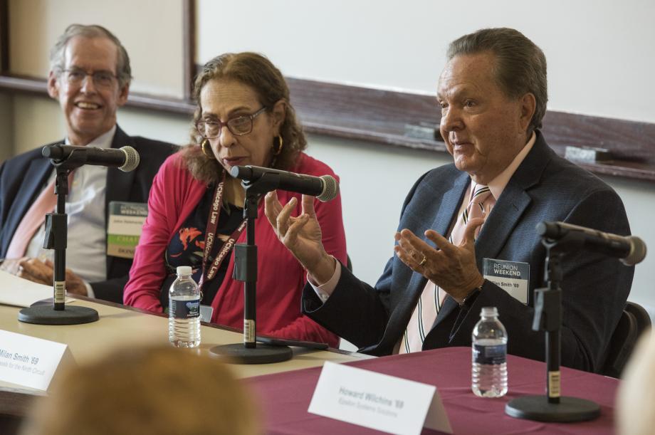 The Class of 1969 hosted an alumni panel discussion: “Engineering Change: Transitions in the Law and Life after Law School.”