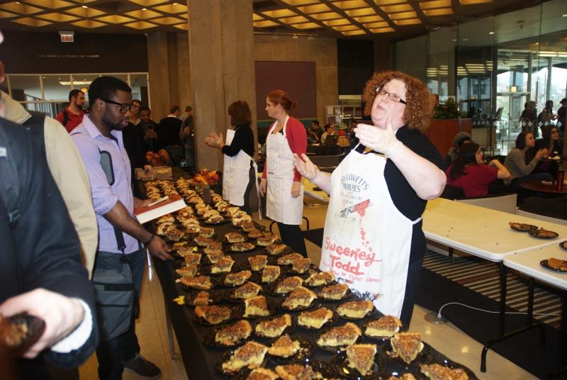 Assistant Dean for Communications Marsha Nagorsky called out the flavors. Assistant Dean for Communications Marsha Nagorsky called out the flavors.