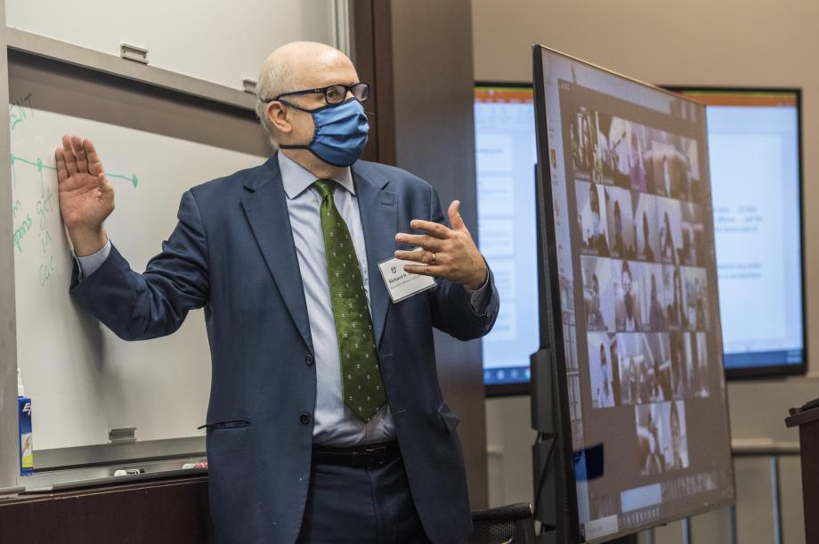 In addition to Law & Economics, students also attended an introductory course on Criminal Law, taught by Professor Richard McAdams.