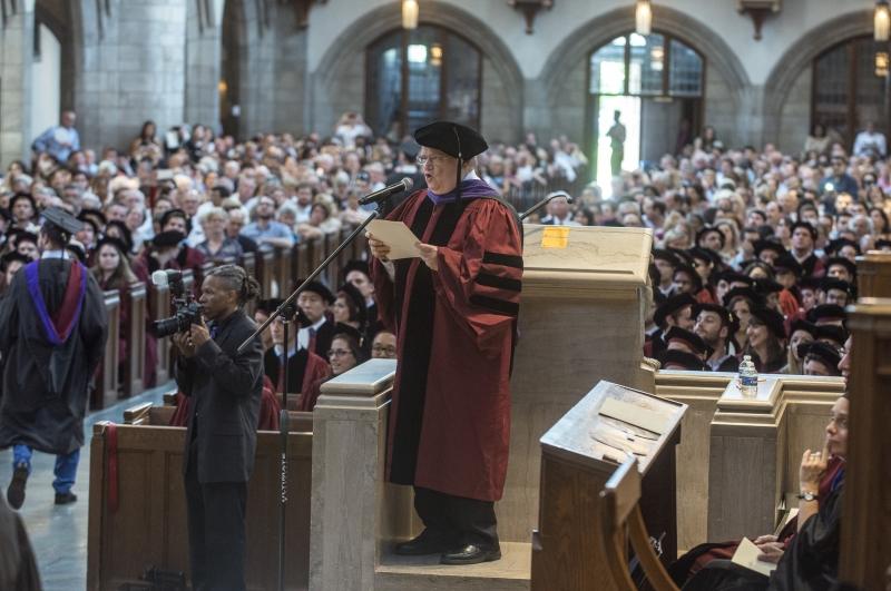 Richard Badger, Associate Dean for Graduate Programs, announced the names of LLM and JSD graduates. Richard Badger, Associate Dean for Graduate Programs, announced the names of LLM and JSD graduates.